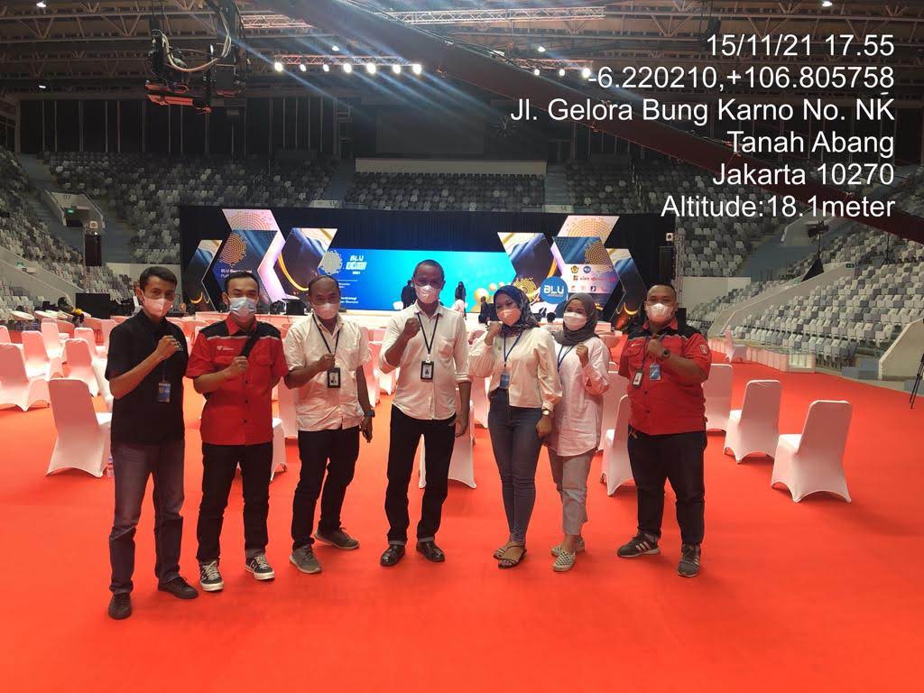 Tim SCA di Gelora Bung Karno setelah kegiatan event