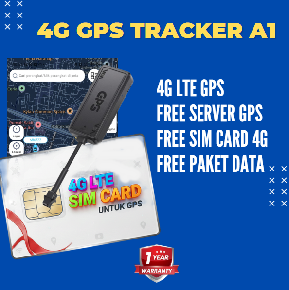 [Siap Pakai] GPS Tracker 4G + SIM Card + Server GPS
