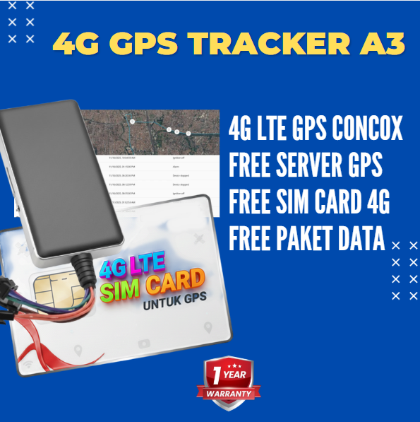 [Siap Pakai] GPS Tracker 4G + SIM Card + Server GPS SCA