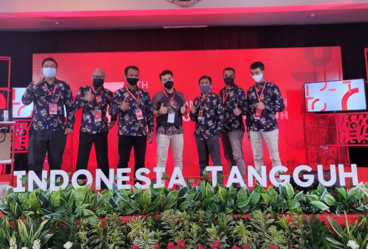 Tim SCA pada panggung peringatan HUT RI ke-76