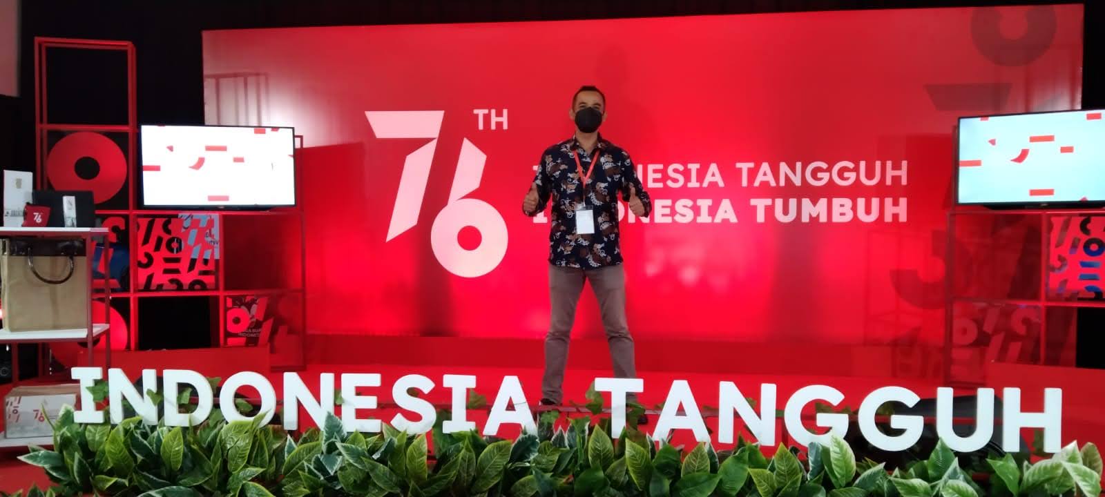 Dukungan jaringan untuk acara HUT RI ke-76