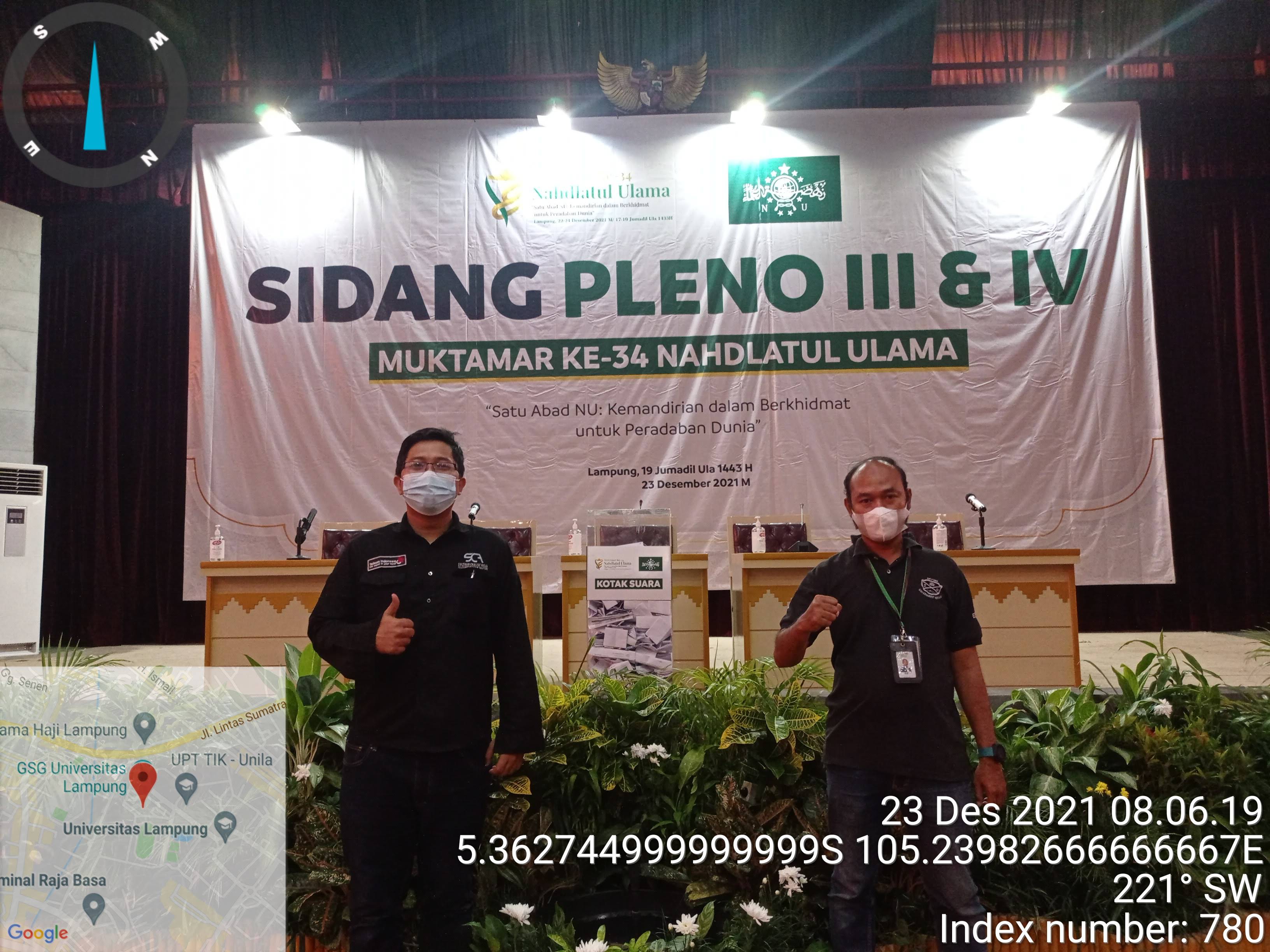 Dukungan teknis pada Sidang Pleno Muktamar ke-34 Nahdlatul Ulama