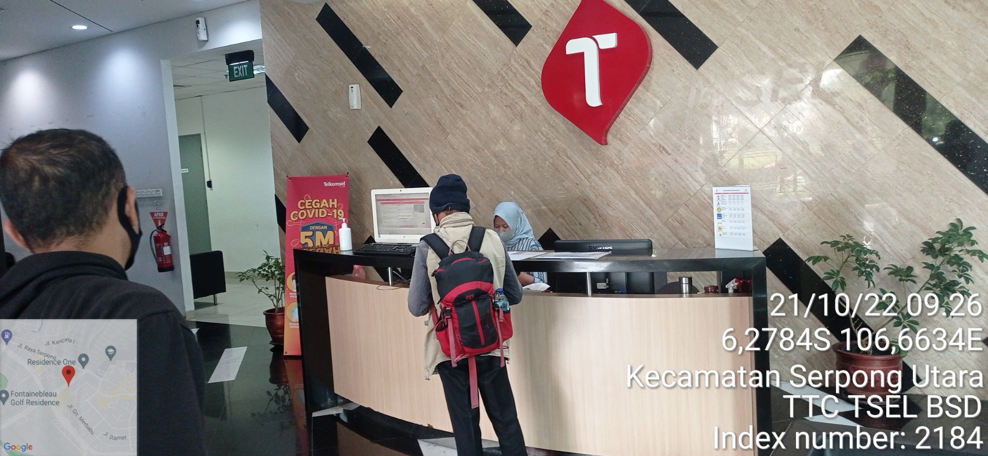 Kunjungan dan dukungan teknis di kantor Telkomsel BSD