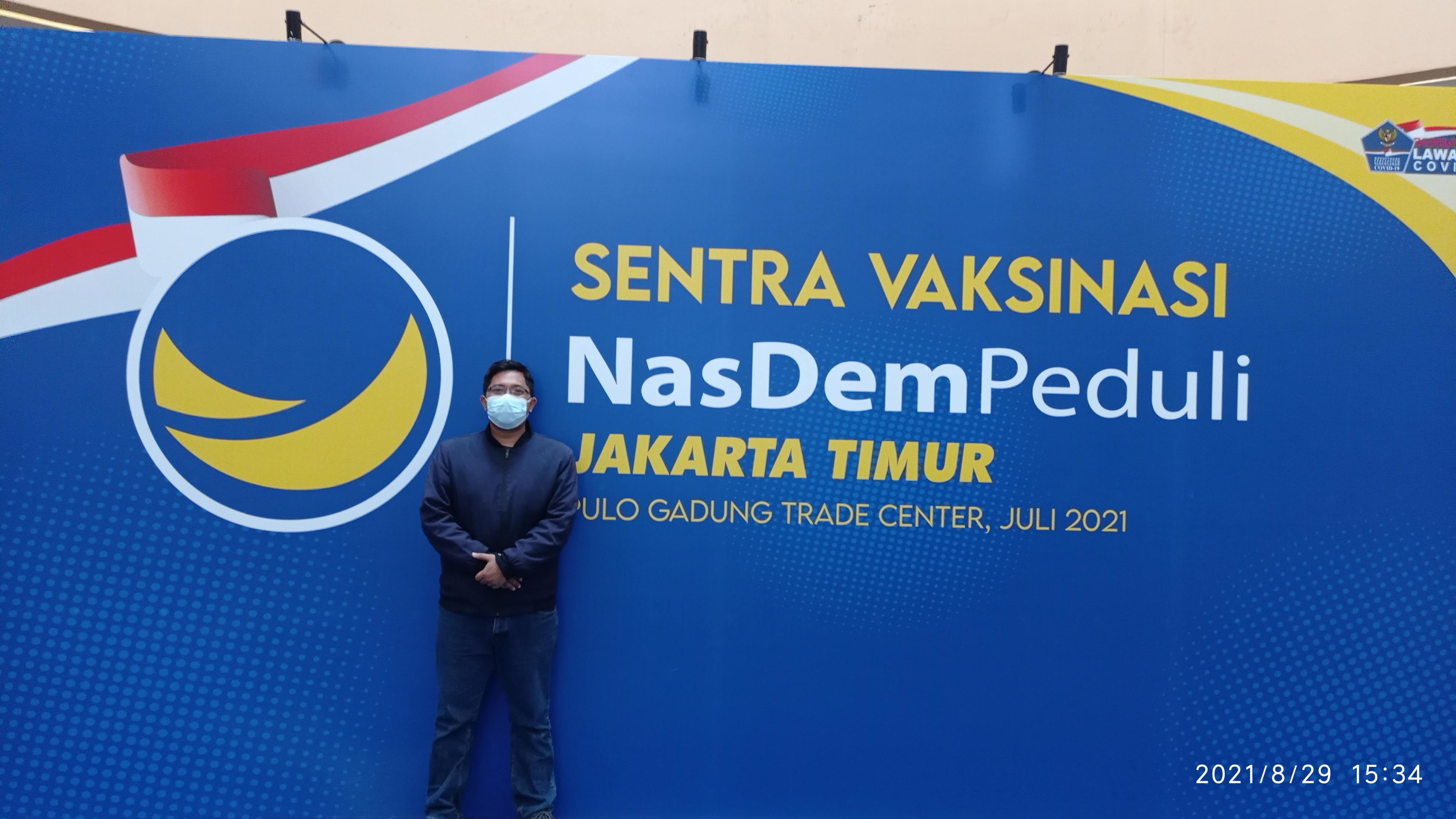 Dokumentasi SCA pada sentra vaksinasi NasDem Peduli di Jakarta Timur